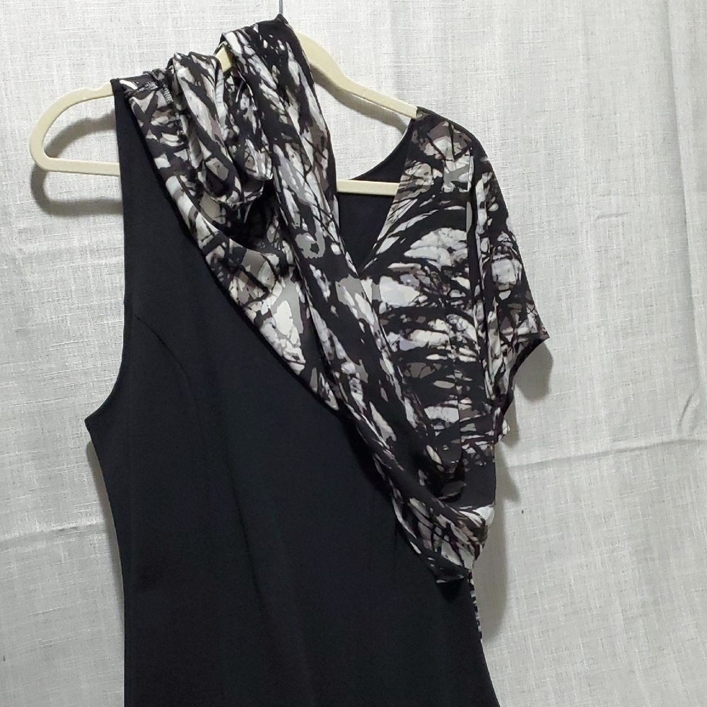 Lane Bryant Black and White Printed Two-Piece Skirt Set - Picture 4 of 4